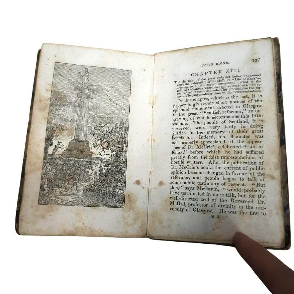 The Life of John‎ Knox 1833 19th Century Book Antiquarian Illustrated Antique